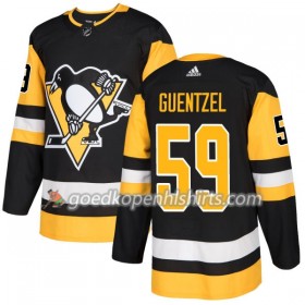 Pittsburgh Penguins Jake Guentzel 59 Adidas 2017-2018 Zwart Authentic Shirt - Mannen